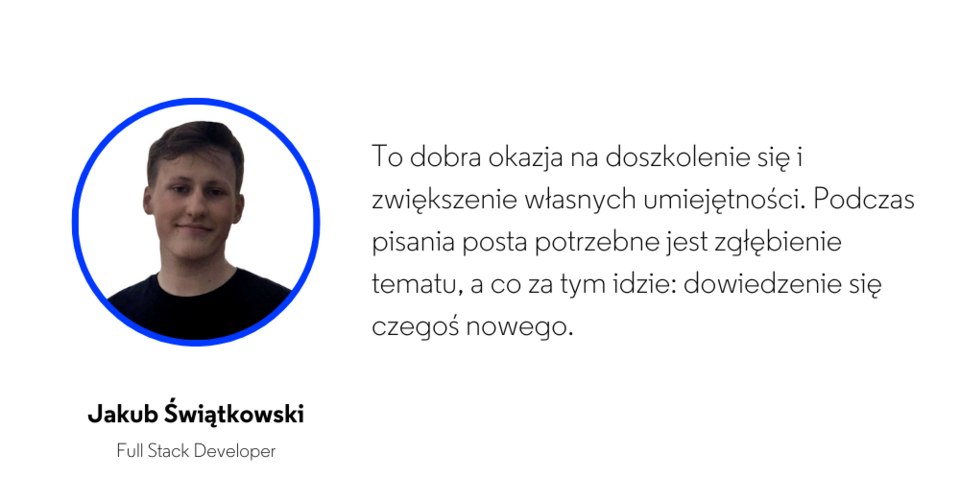 Prowadzeniu bloga towarzyszy zgłębianie wiedzy na tematy poruszane w postach